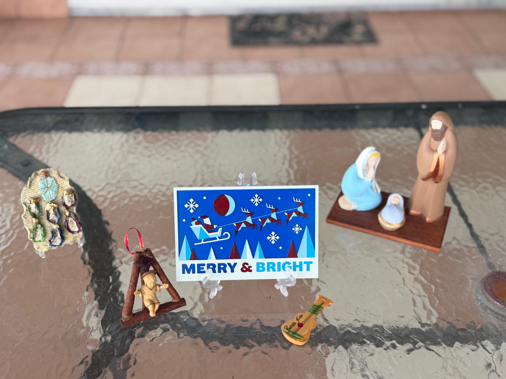 Merry & Bright Christmas Display Card