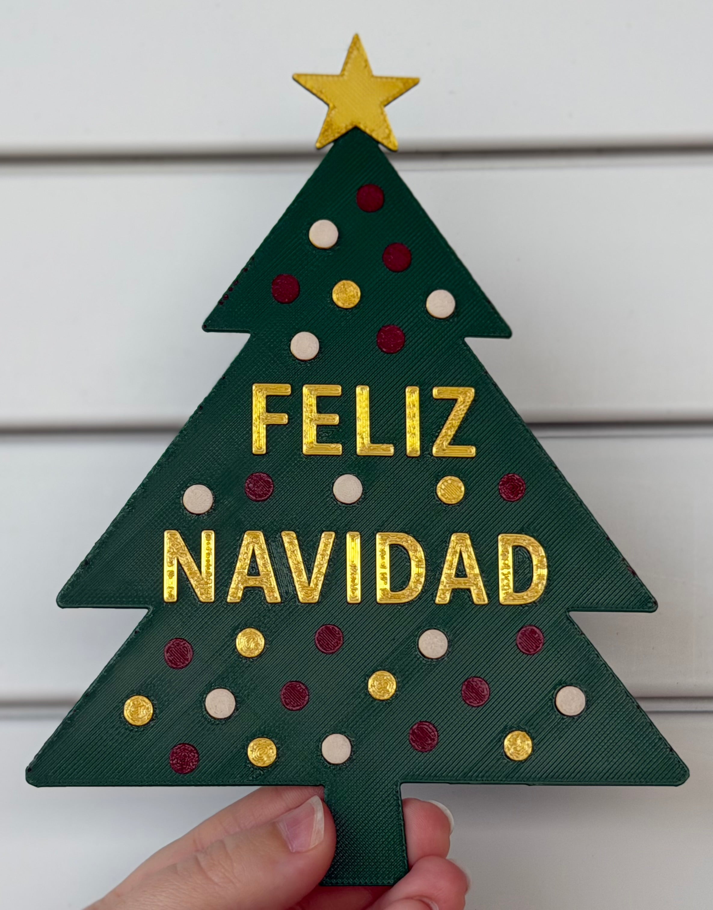 Árbol “Feliz Navidad”