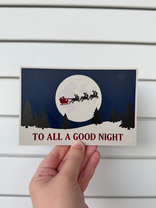 To All A Good Night Christmas Display Card