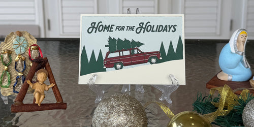 Home For The Holidays Christmas Display Card