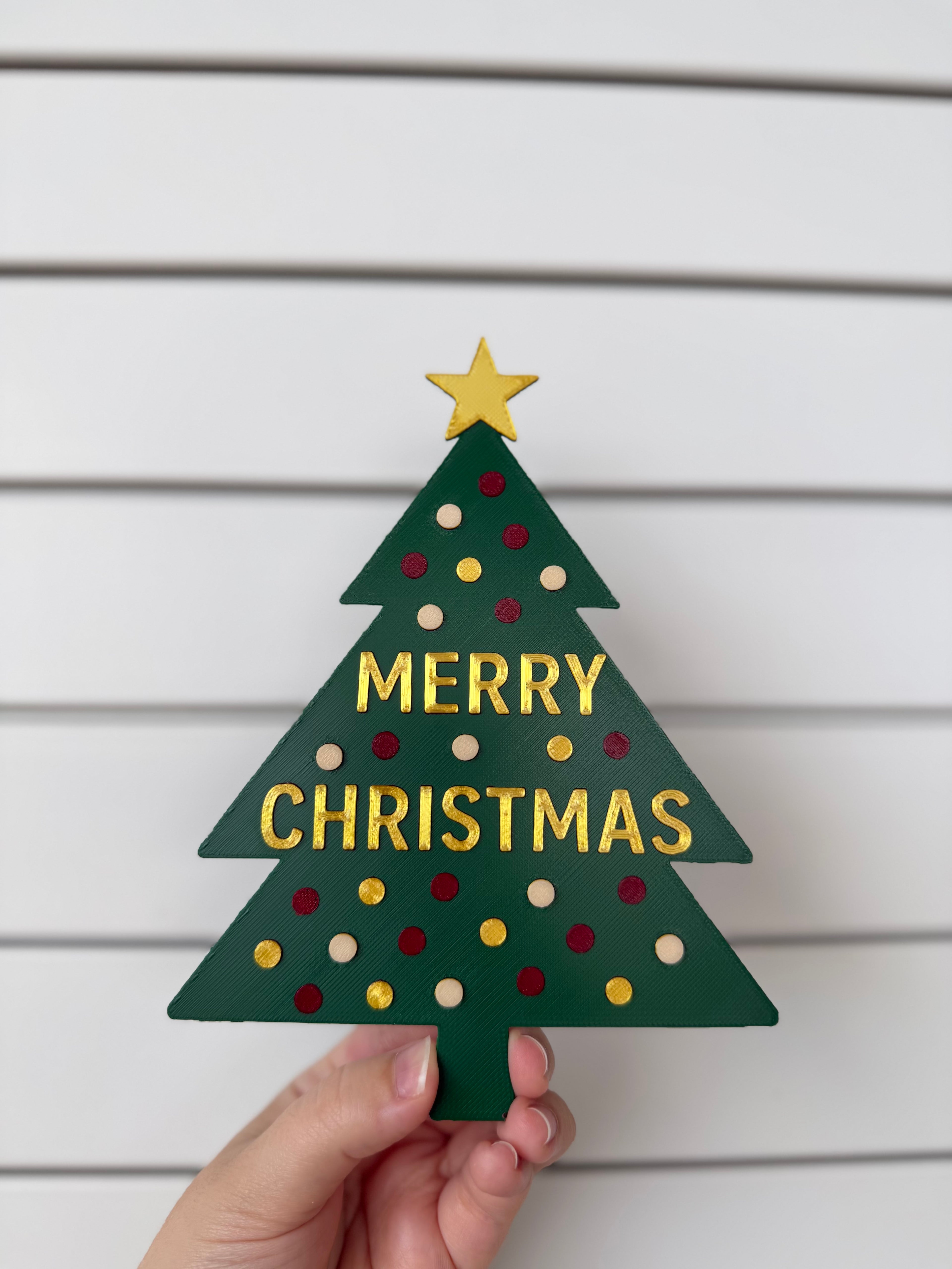 Merry Christmas Decor Card